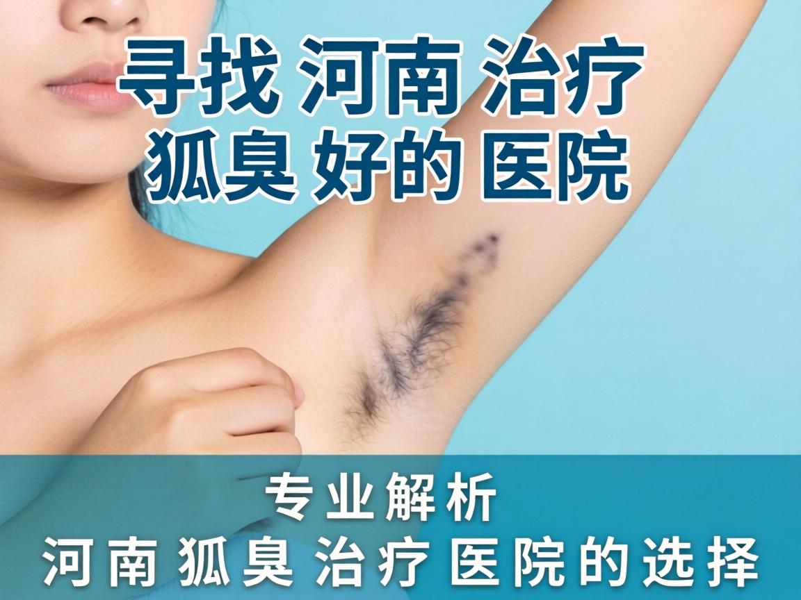 寻找河南治疗狐臭好的医院，专业解析河南狐臭治疗医院的选择