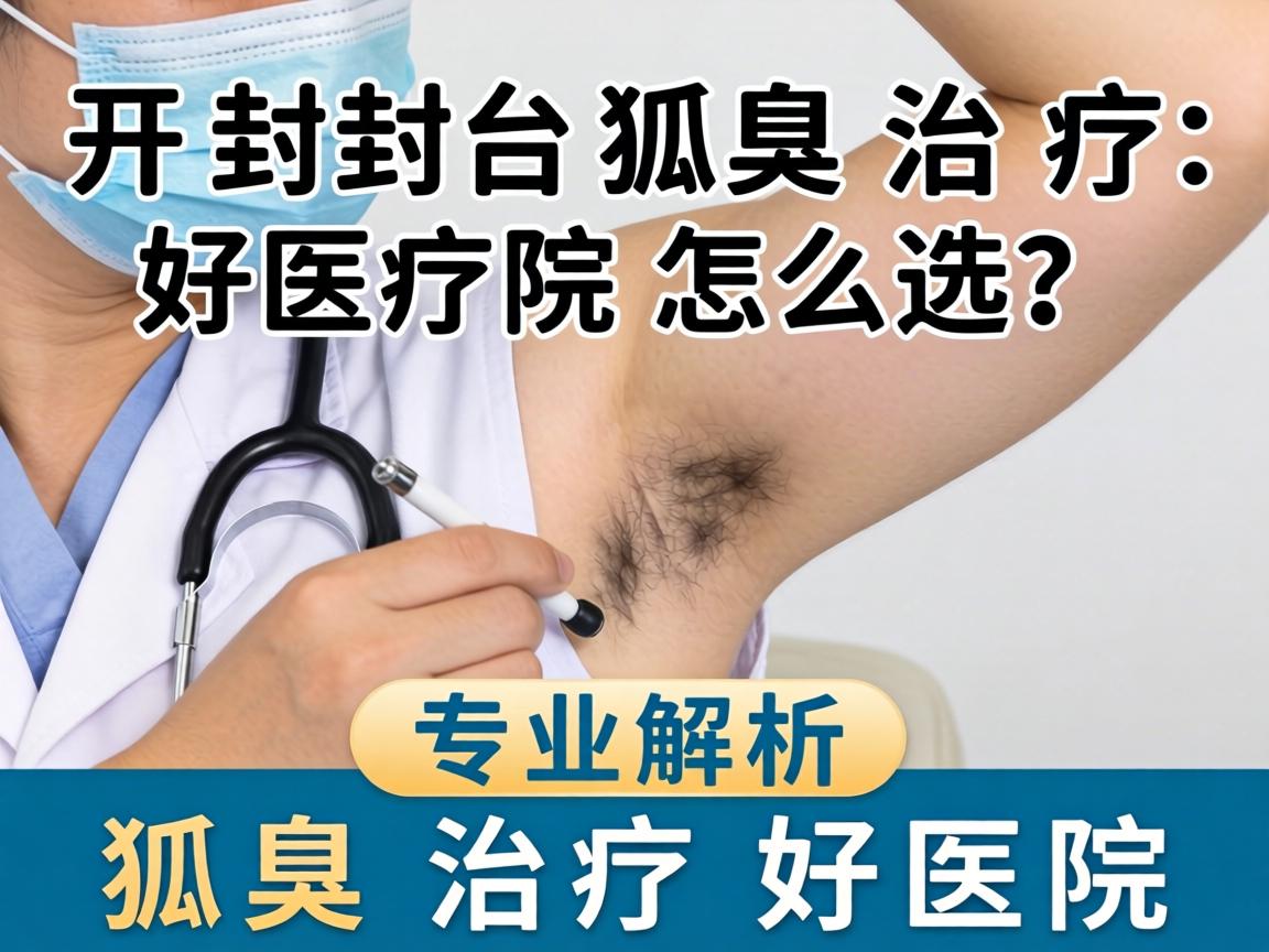 开封狐臭治疗好医院怎么选？专业解析狐臭治疗好医院