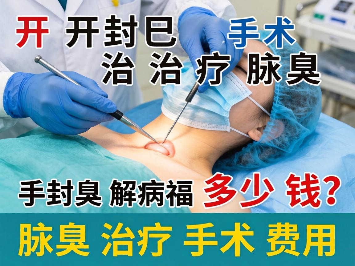 开封治疗腋臭手术多少钱？解析腋臭治疗手术费用