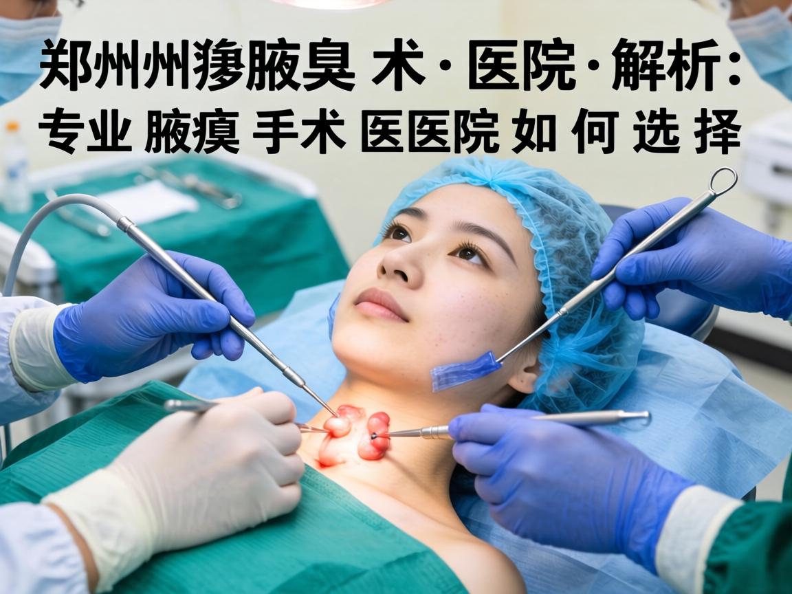 郑州腋臭手术医院解析，专业腋臭手术医院如何选择