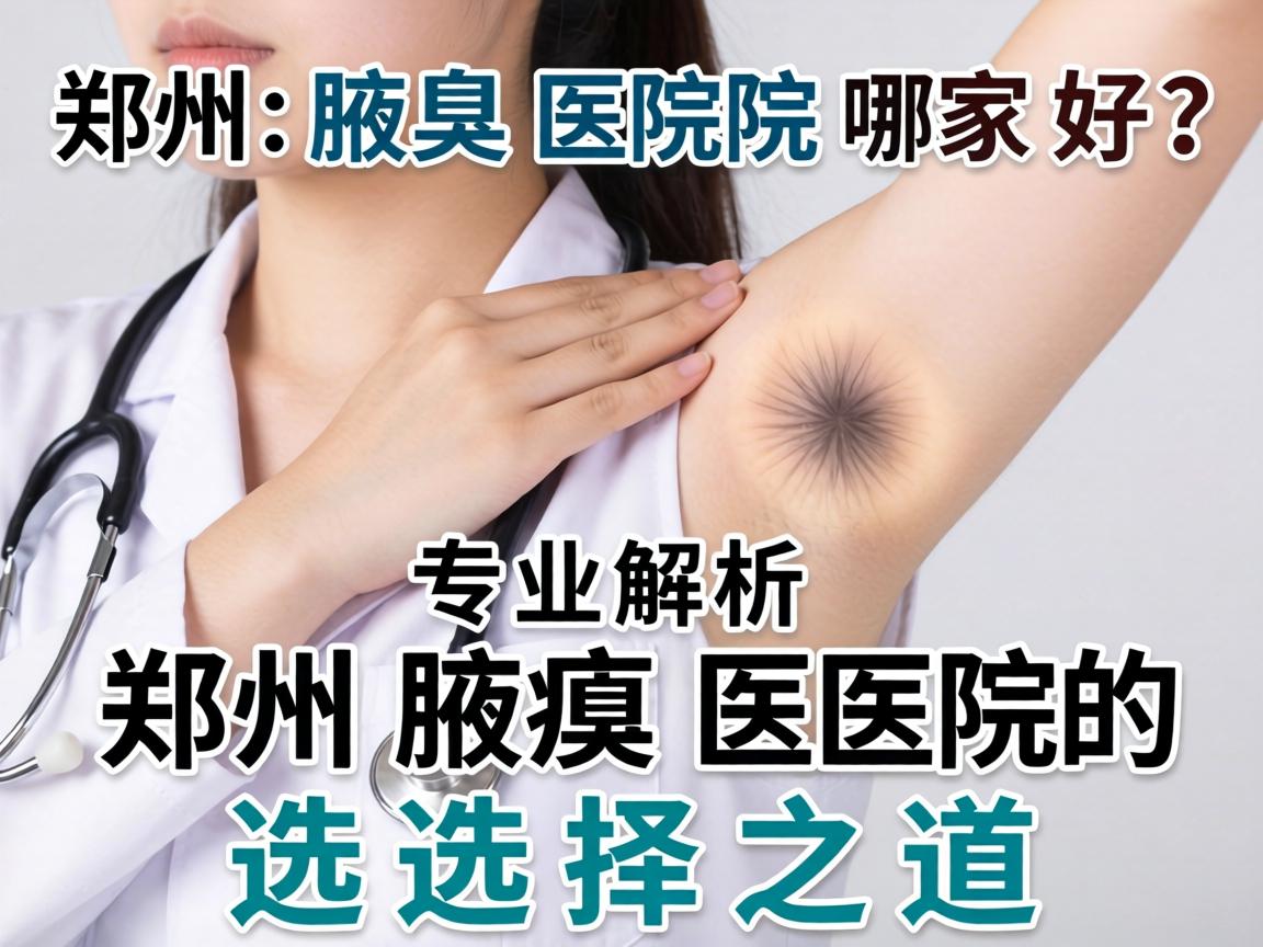 郑州腋臭医院哪家好？专业解析郑州腋臭医院的选择之道