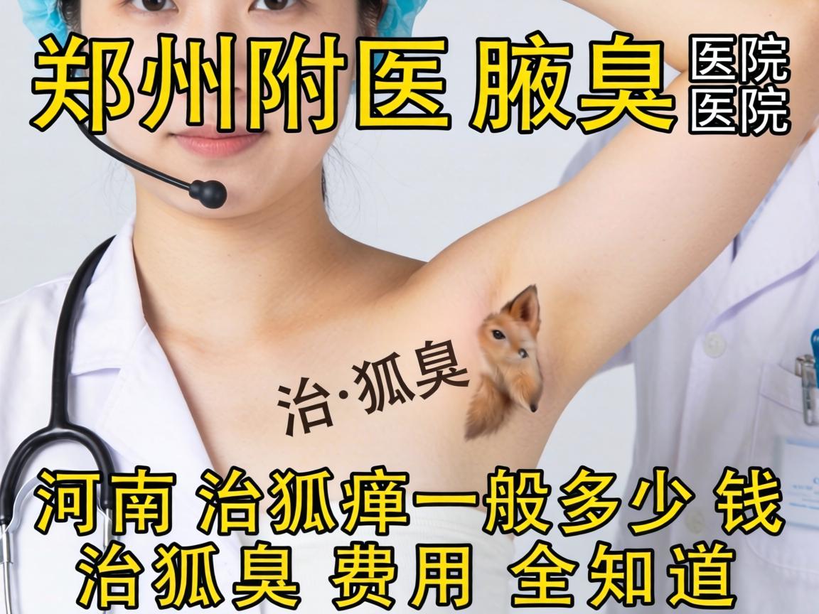 郑州附医腋臭医院解析，河南治狐臭一般多少钱，治狐臭费用全知道