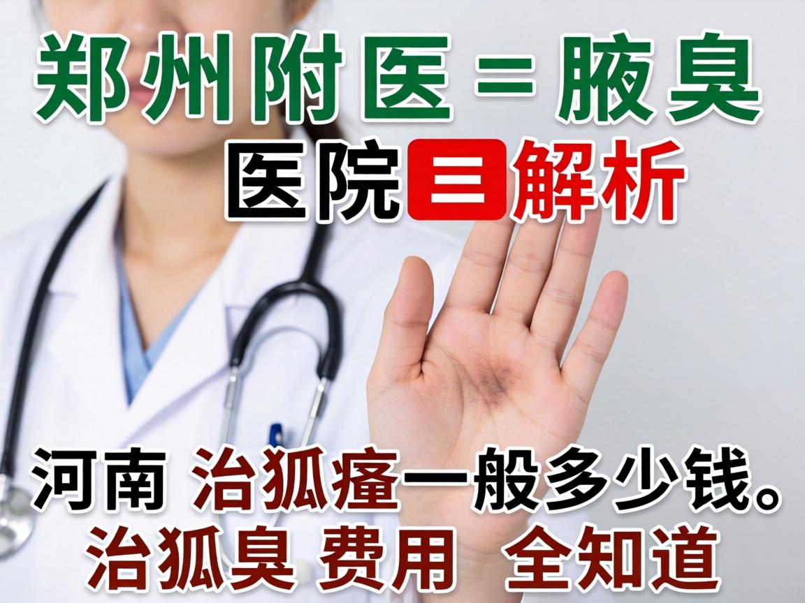 郑州附医腋臭医院解析，河南治狐臭一般多少钱，治狐臭费用全知道