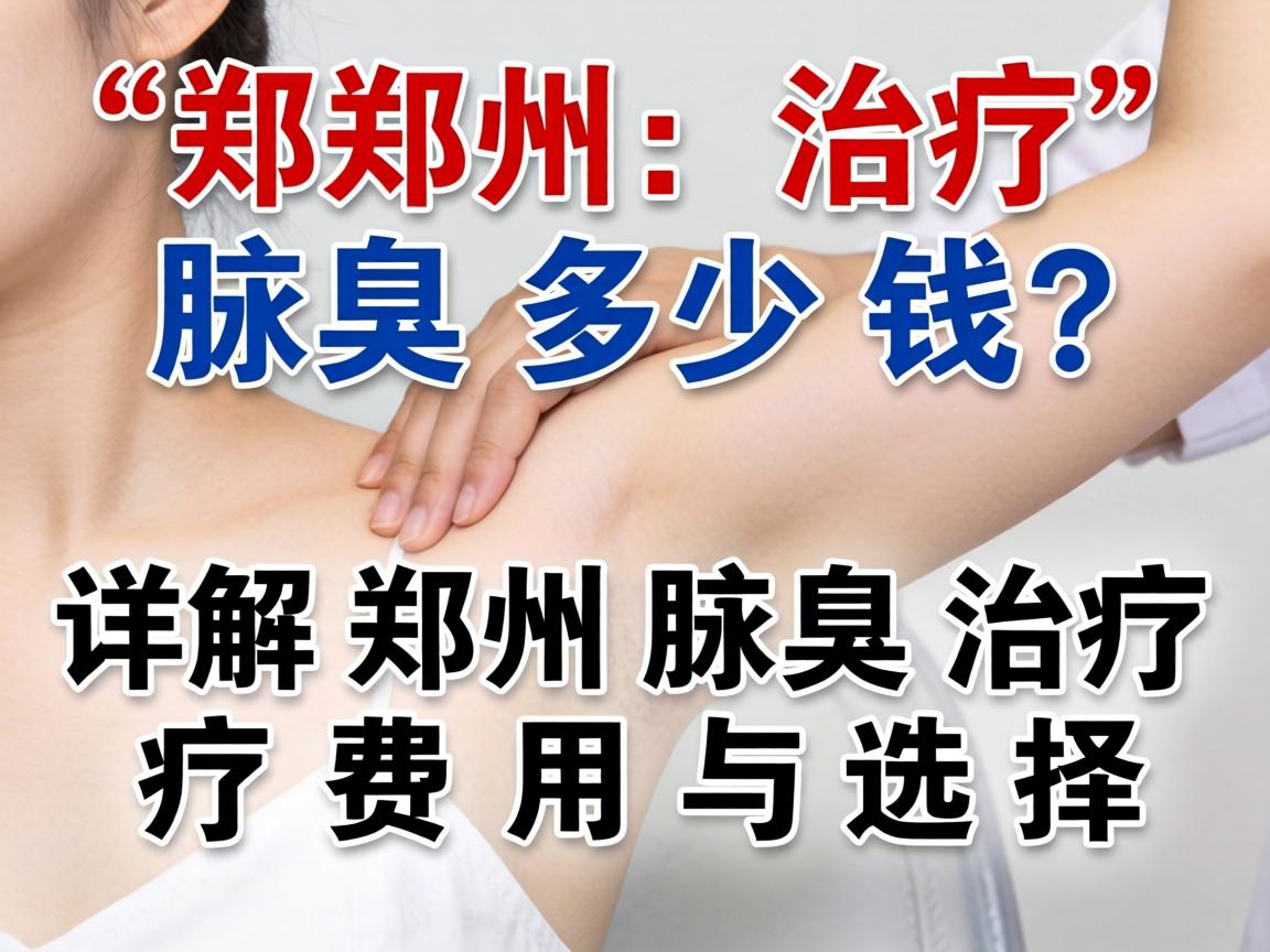 郑州治疗腋臭多少钱？详解郑州腋臭治疗费用与选择