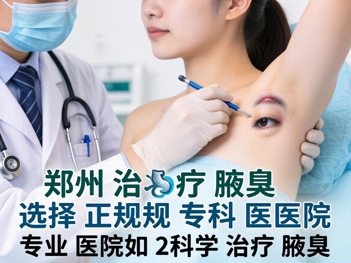 郑州治疗腋臭选择正规专科医院，专业医院如何科学治疗腋臭
