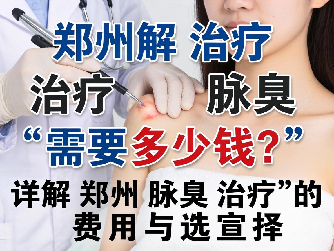 郑州治疗腋臭需要多少钱？详解郑州腋臭治疗的费用与选择