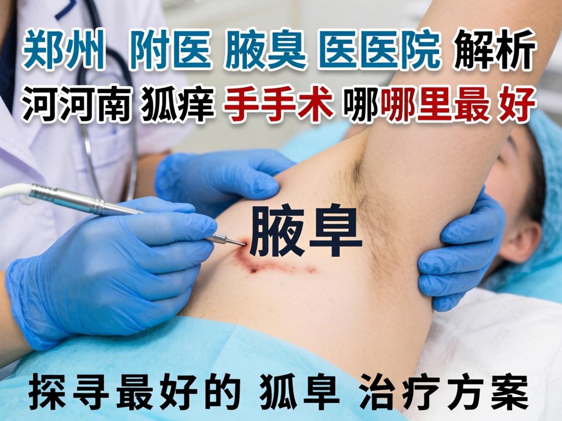 郑州附医腋臭医院解析，河南狐臭手术哪里最好，探寻最好的狐臭治疗方案