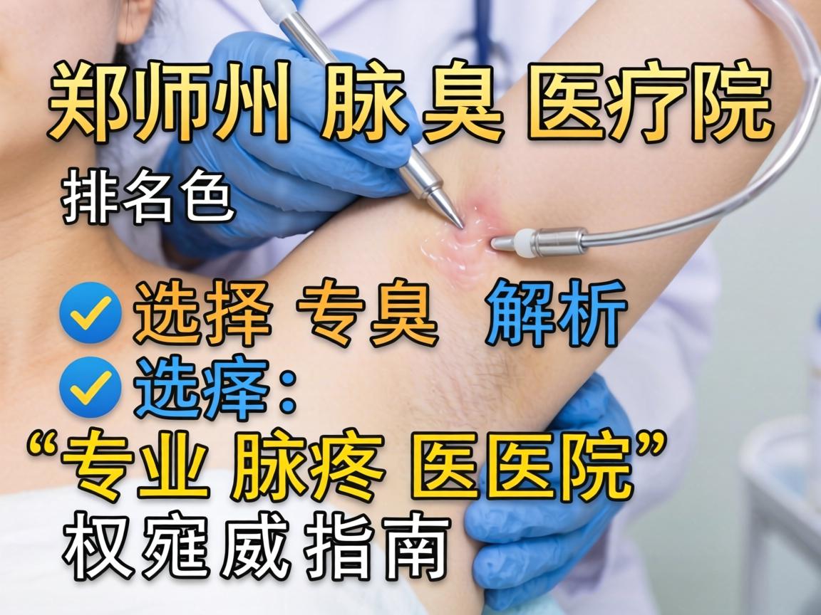 郑州腋臭医院排名解析，选择专业腋臭医院的权威指南