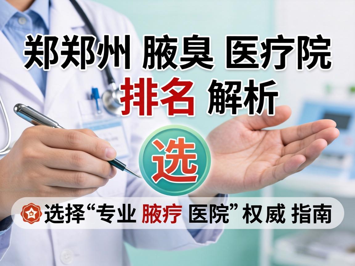 郑州腋臭医院排名解析，选择专业腋臭医院的权威指南