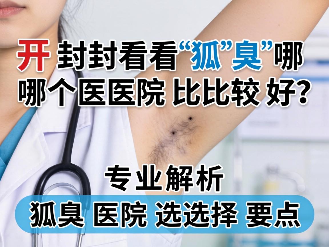 开封看狐臭哪个医院比较好？专业解析狐臭医院选择要点