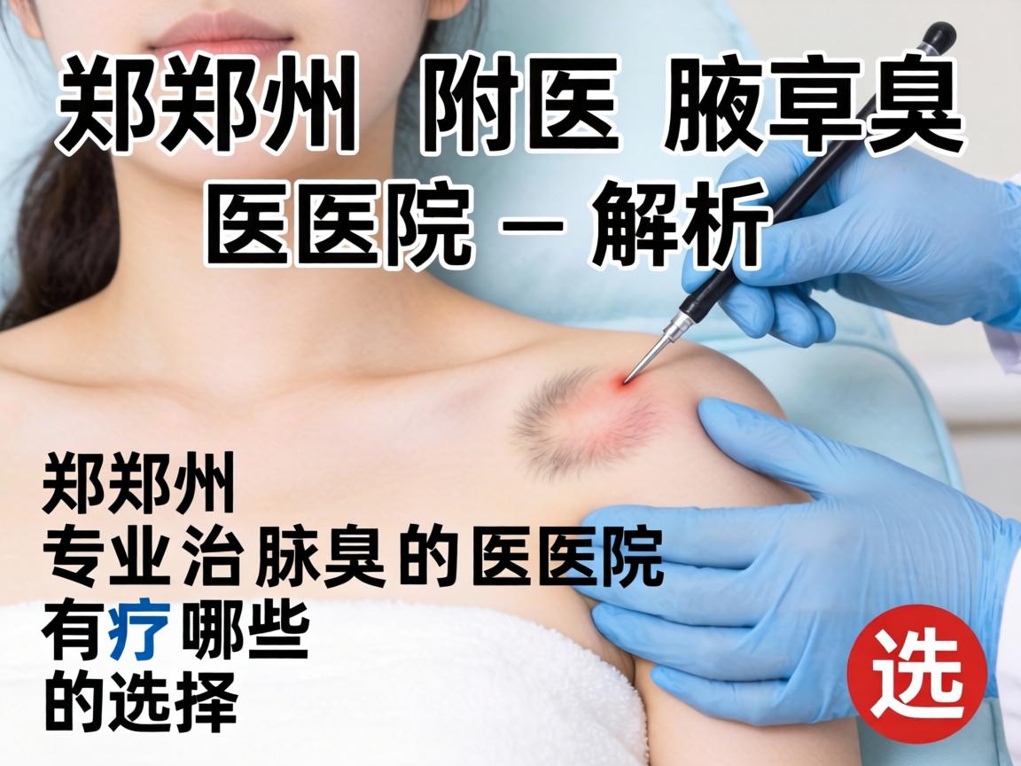 郑州附医腋臭医院解析，郑州专业治腋臭的医院有哪些选择