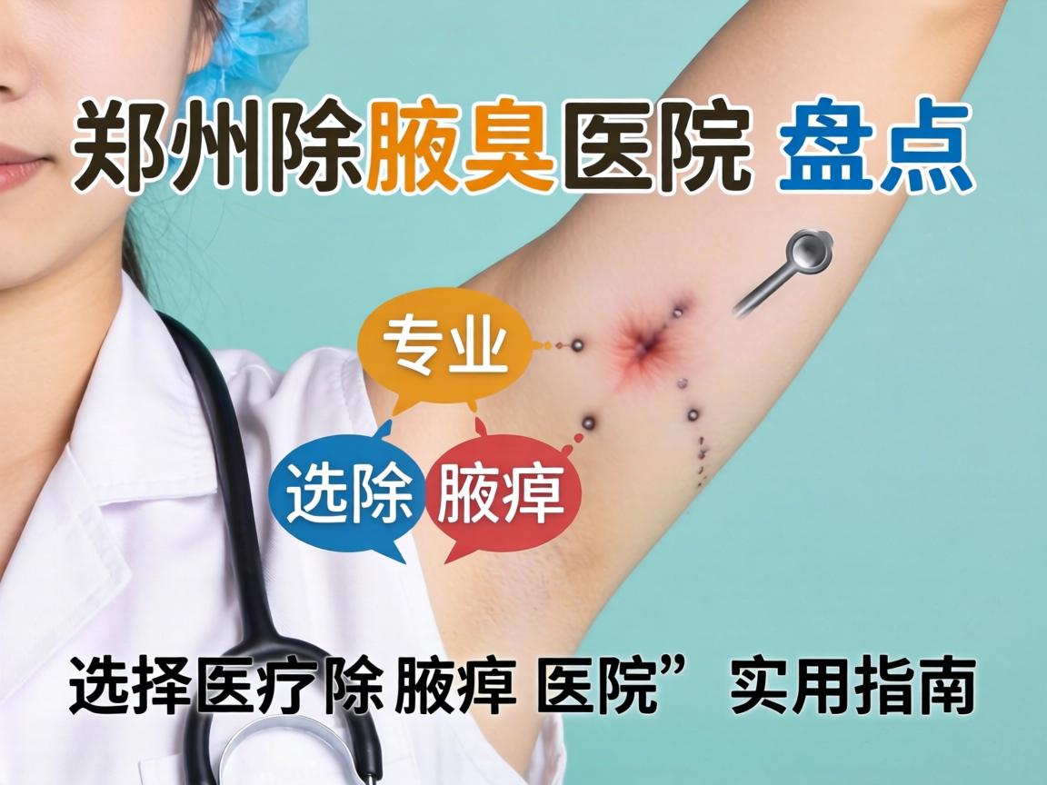 郑州除腋臭医院盘点，专业选择除腋臭医院的实用指南