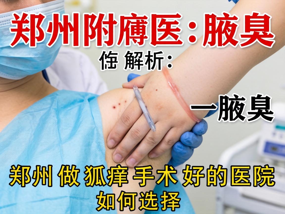 郑州附医腋臭医院解析，郑州做狐臭手术好的医院如何选择