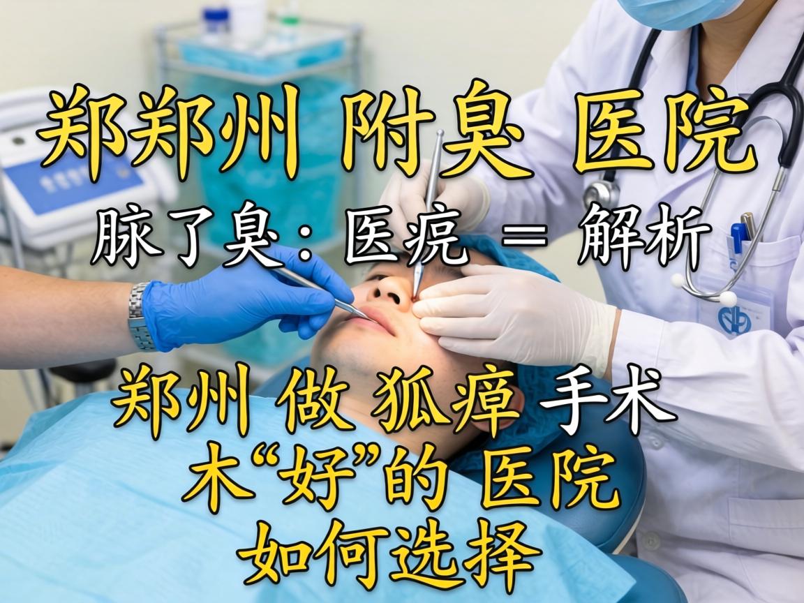 郑州附医腋臭医院解析，郑州做狐臭手术好的医院如何选择