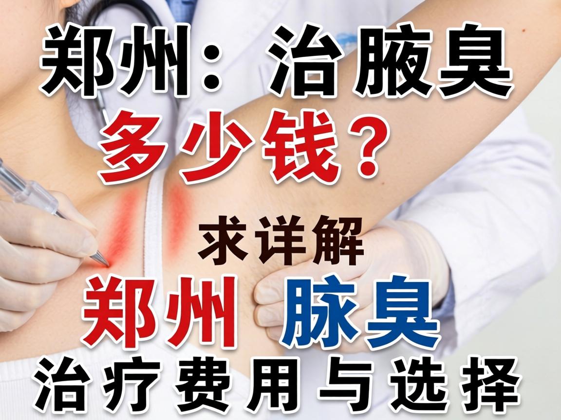 郑州治腋臭多少钱?详解郑州腋臭治疗费用与选择 郑州治腋臭多少钱?详解郑州腋臭治疗费用与选择