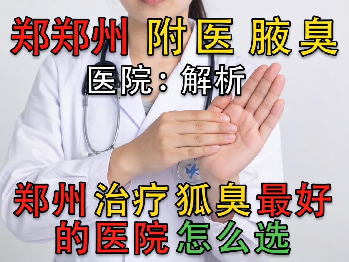 郑州附医腋臭医院解析，郑州治疗狐臭最好的医院怎么选