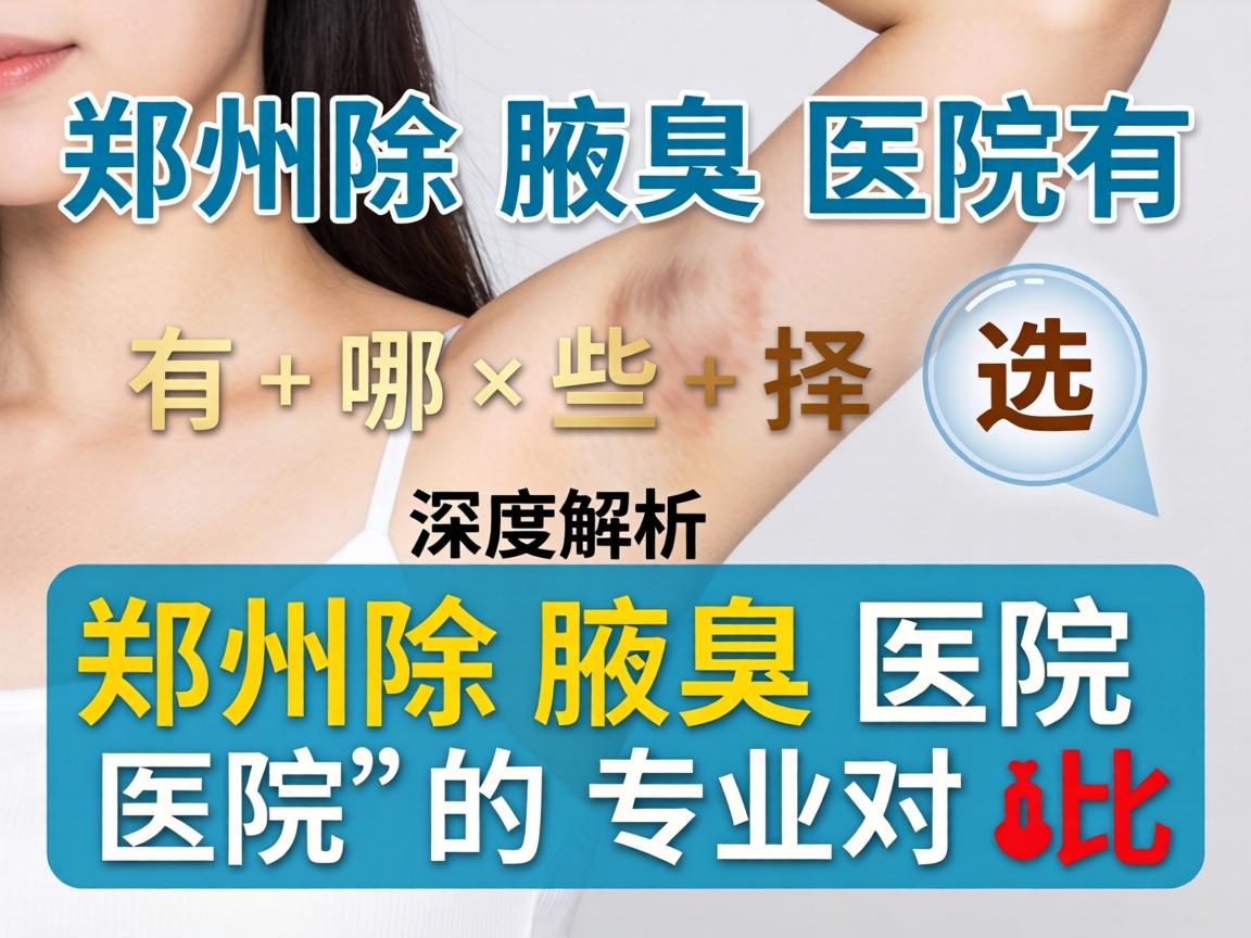 郑州除腋臭医院有哪些选择?深度解析郑州除腋臭医院的专业对比 郑州除腋臭医院有哪些选择?深度解析郑州除腋臭医院的专业对比