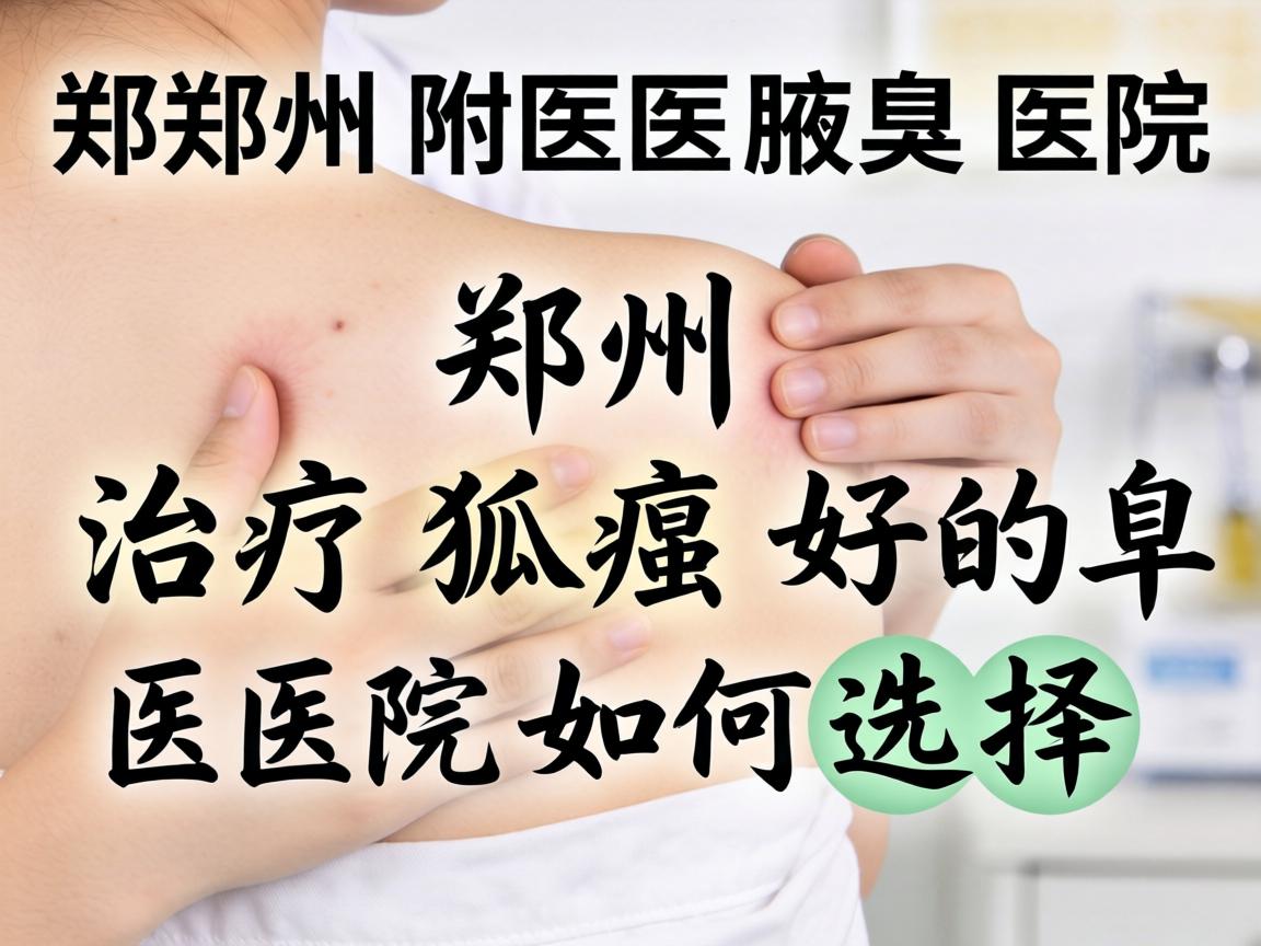 郑州附医腋臭医院解析，郑州治疗狐臭好的医院如何选择