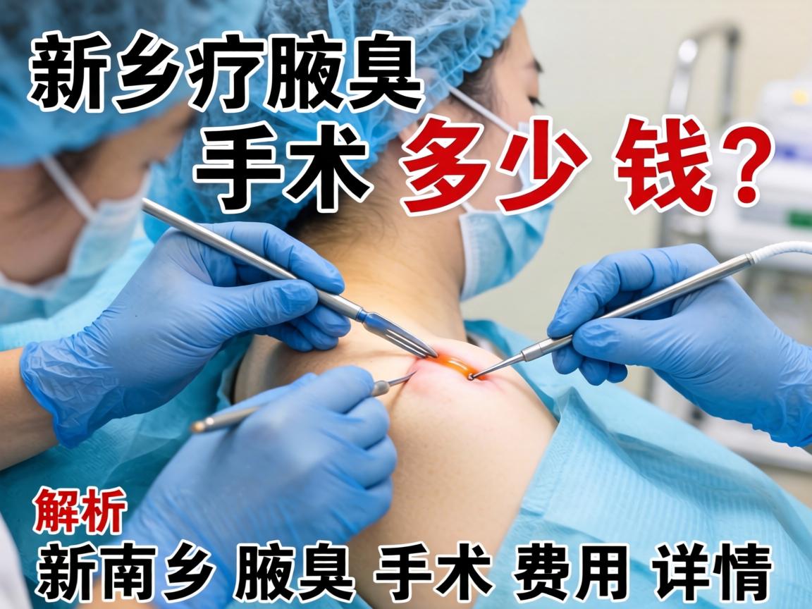 新乡腋臭手术多少钱？解析新乡腋臭手术费用详情