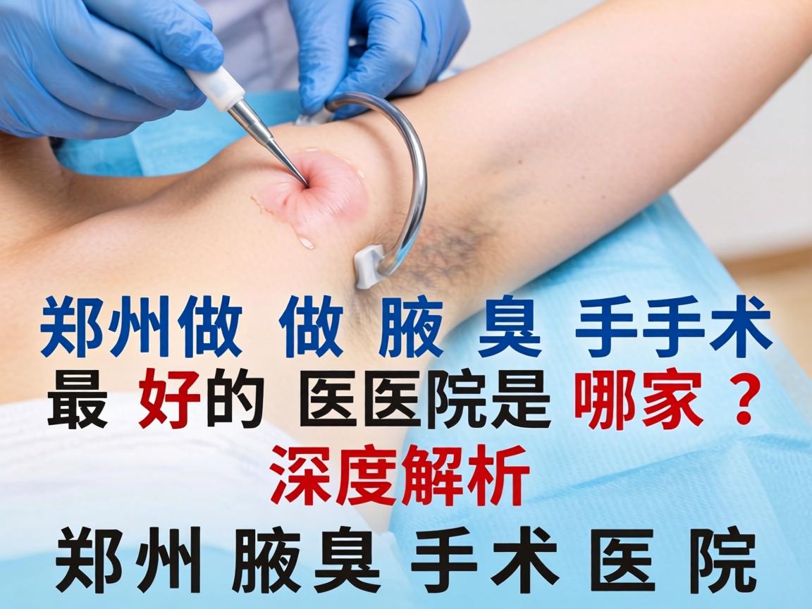 郑州做腋臭手术最好的医院是哪家？深度解析郑州腋臭手术医院