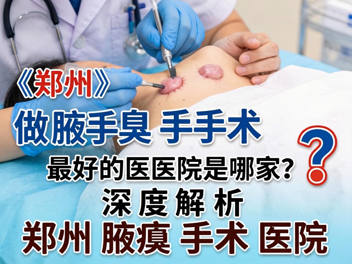 郑州做腋臭手术最好的医院是哪家？深度解析郑州腋臭手术医院