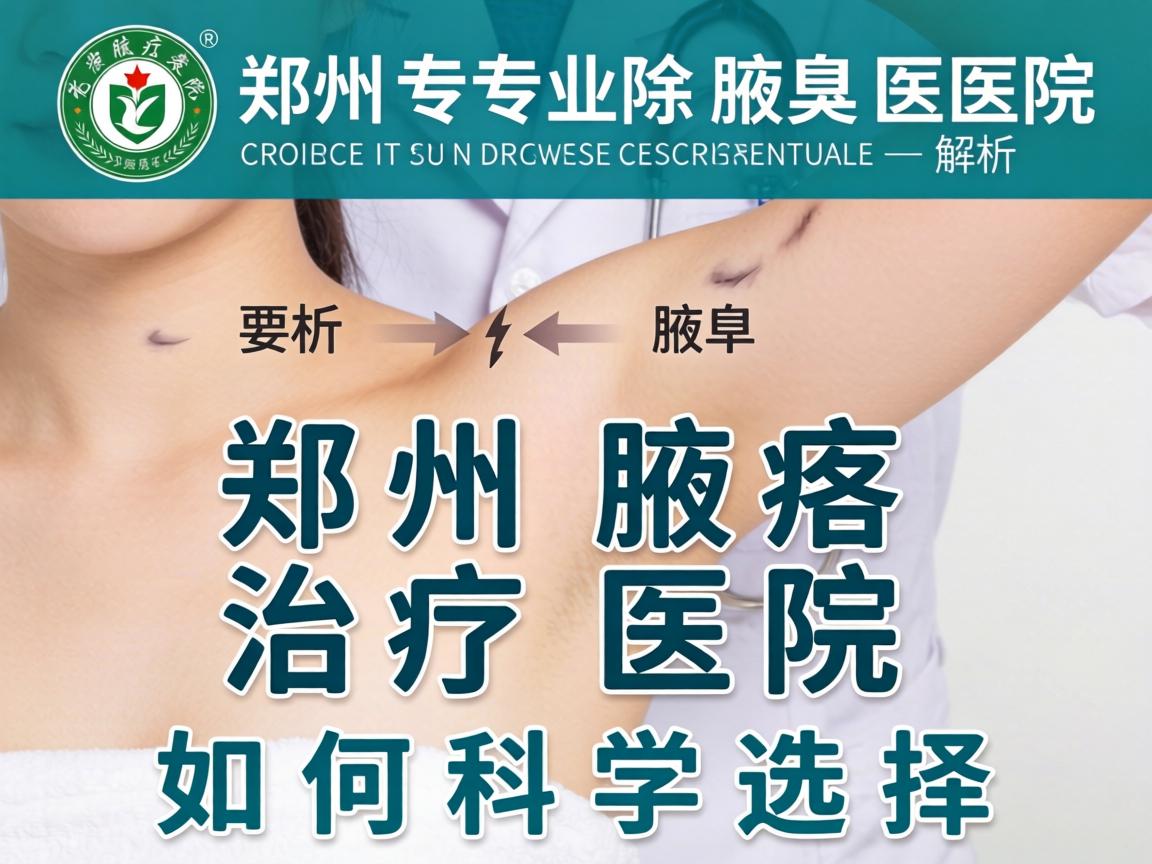 郑州专业除腋臭医院解析,郑州腋臭治疗医院如何科学选择 郑州专业除腋臭医院解析,郑州腋臭治疗医院如何科学选择
