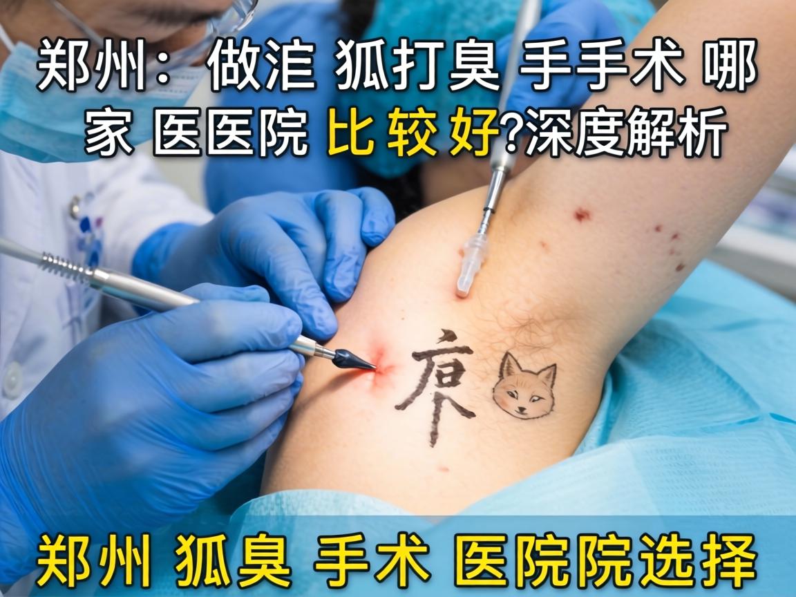 郑州做狐臭手术哪家医院比较好？深度解析郑州狐臭手术医院选择