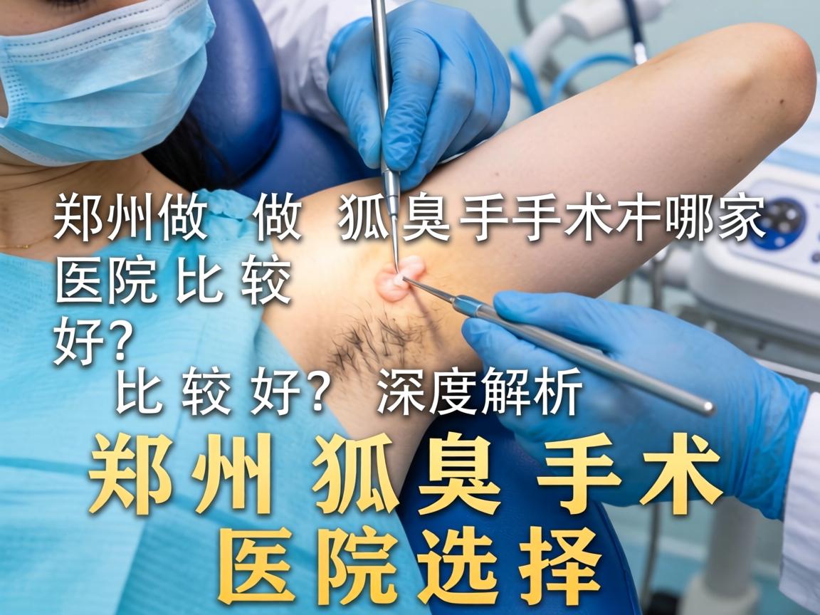 郑州做狐臭手术哪家医院比较好？深度解析郑州狐臭手术医院选择