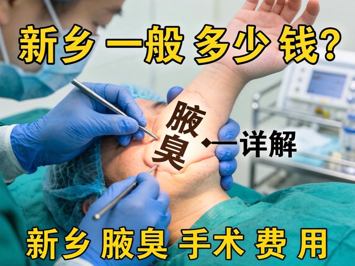 新乡腋臭手术一般多少钱？详解新乡腋臭手术费用