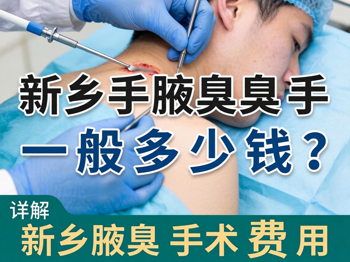 新乡腋臭手术一般多少钱？详解新乡腋臭手术费用