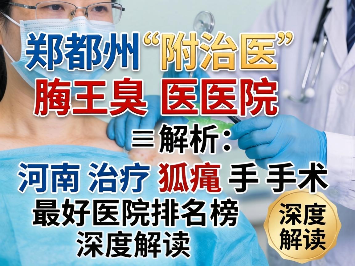郑州附医腋臭医院解析,河南治疗狐臭手术最好医院排名榜深度解读 郑州附医腋臭医院解析,河南治疗狐臭手术最好医院排名榜深度解读