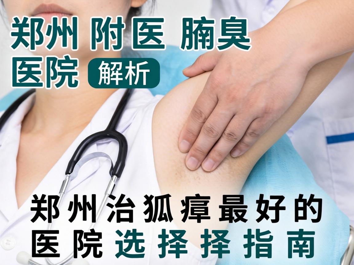 郑州附医腋臭医院解析，郑州治狐臭最好的医院选择指南