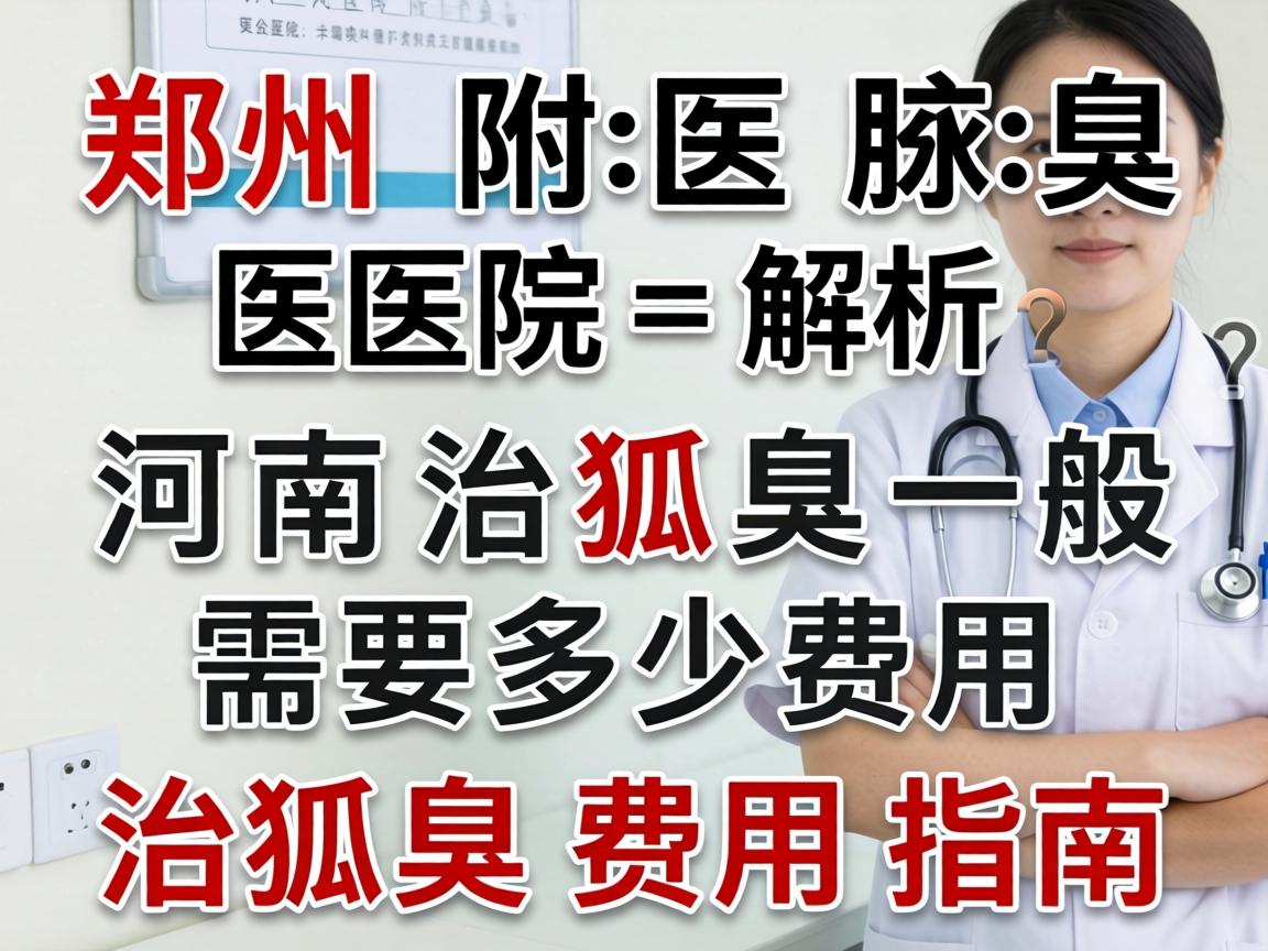 郑州附医腋臭医院解析，河南治狐臭一般需要多少费用？治狐臭费用指南