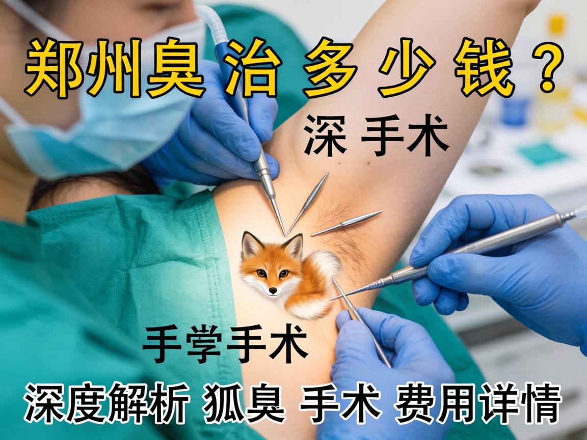 郑州狐臭手术治多少钱？深度解析狐臭手术费用详情