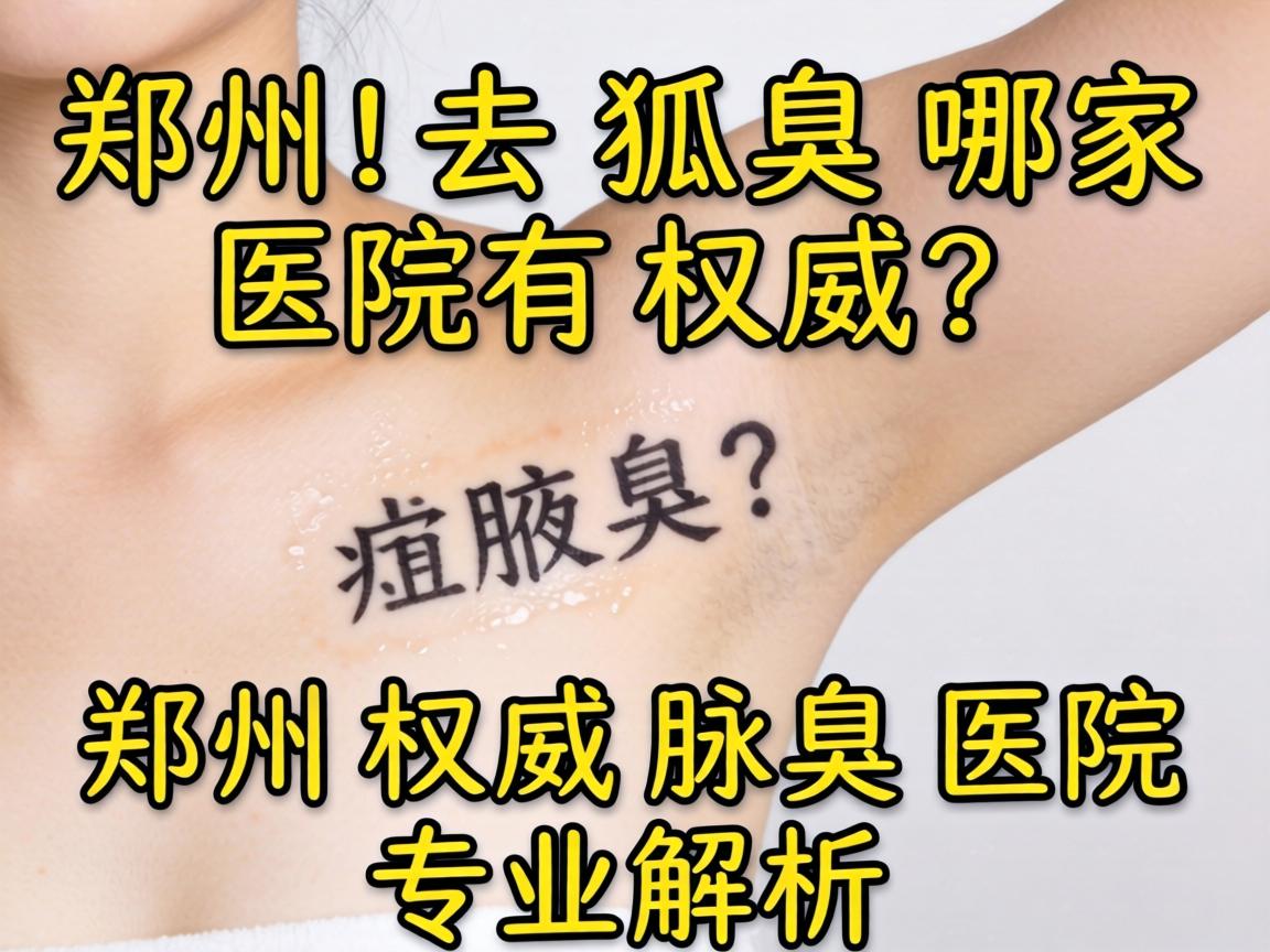 郑州去狐臭哪家医院有权威？郑州权威腋臭医院专业解析
