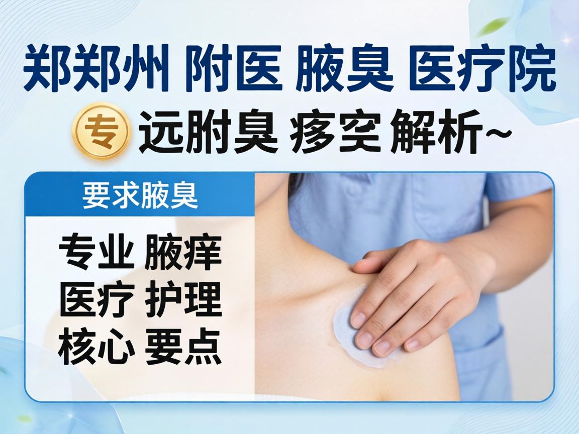 郑州附医腋臭医院解析,专业腋臭医疗护理的核心要点 郑州附医腋臭医院解析,专业腋臭医疗护理的核心要点