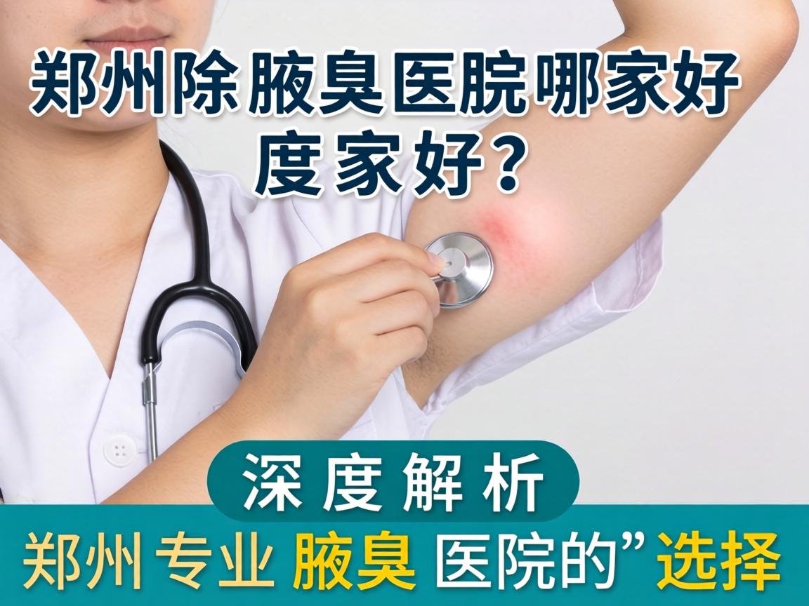 郑州除腋臭医院哪家好？深度解析郑州专业腋臭医院的选择