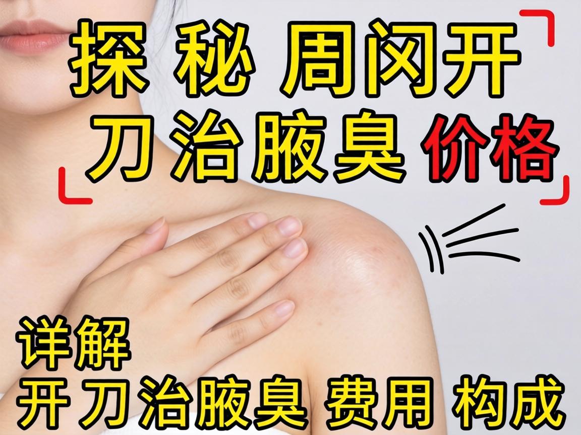 探秘周口开刀治腋臭价格 详解开刀治腋臭费用构成