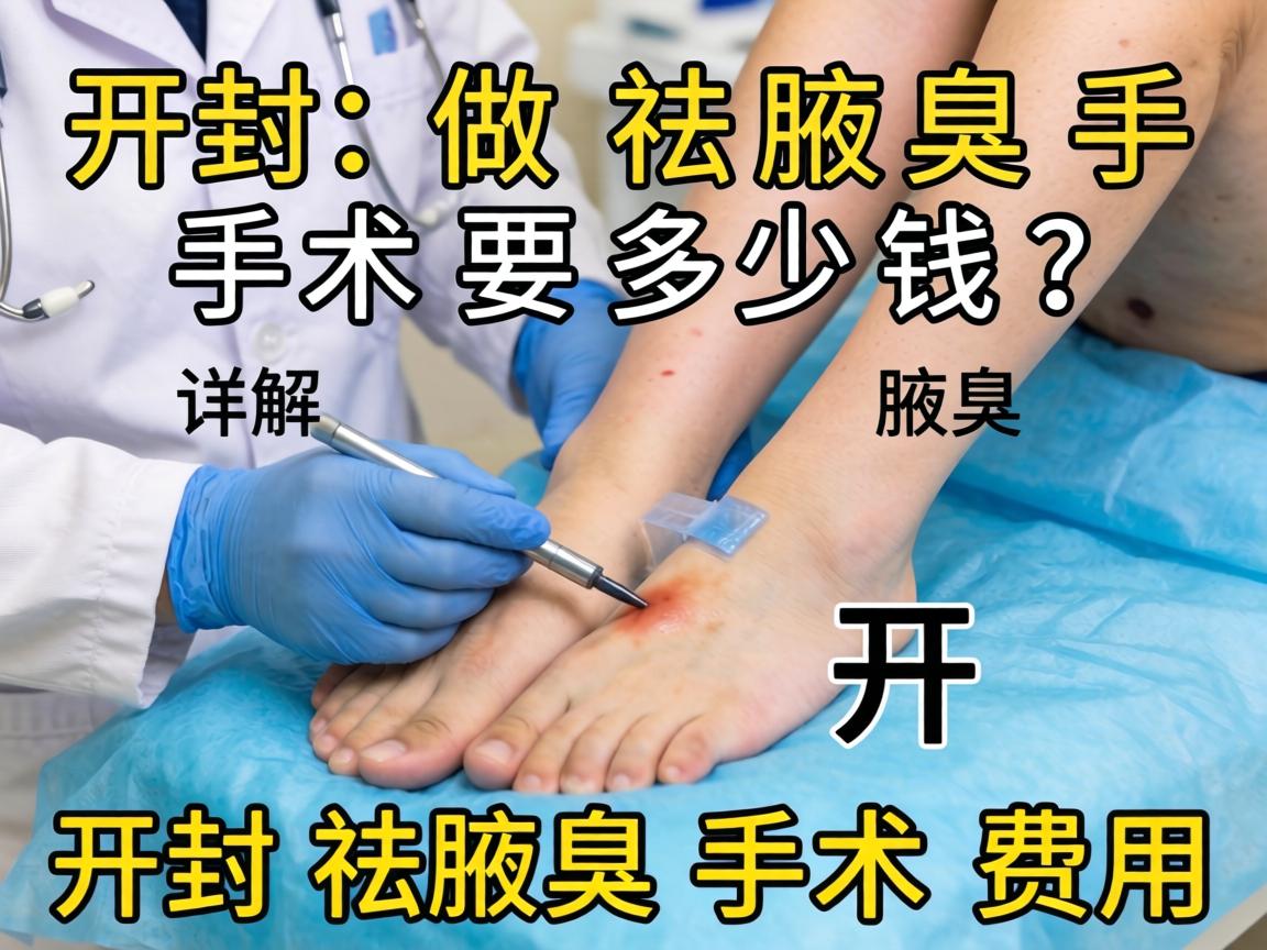 在开封做祛腋臭手术要多少钱？详解开封祛腋臭手术费用