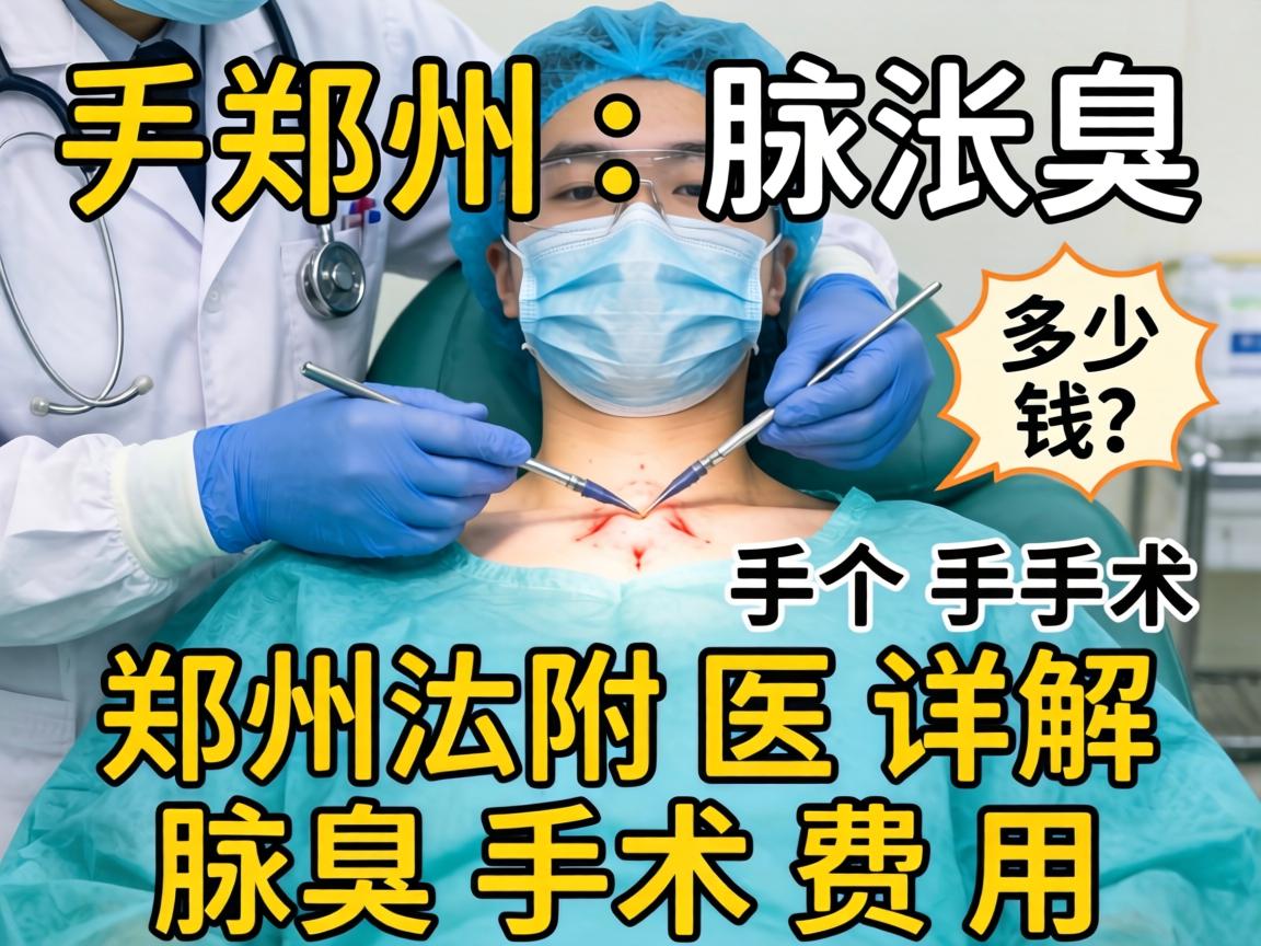 郑州腋臭手术多少钱？郑州附医详解腋臭手术费用