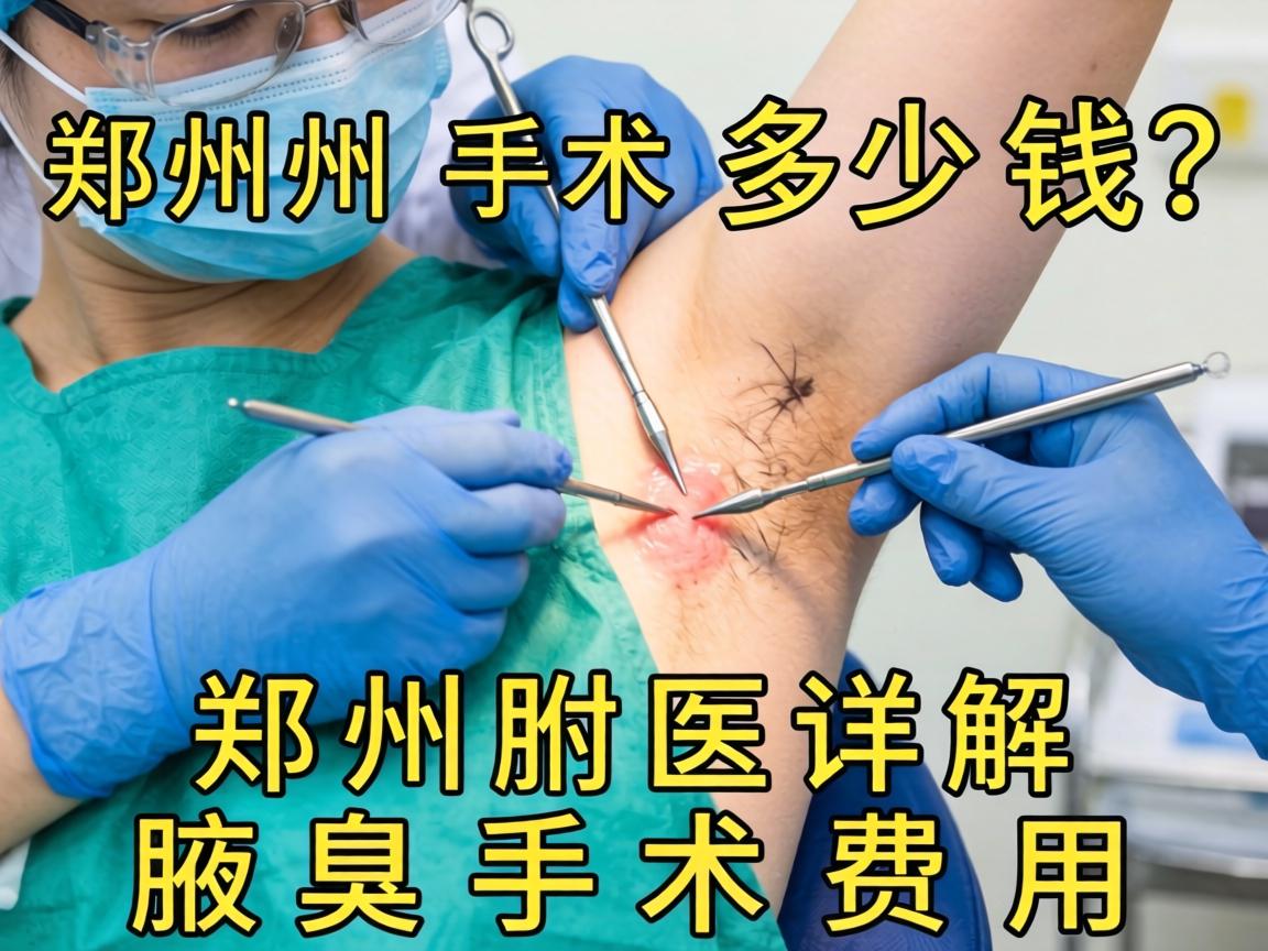 郑州腋臭手术多少钱？郑州附医详解腋臭手术费用