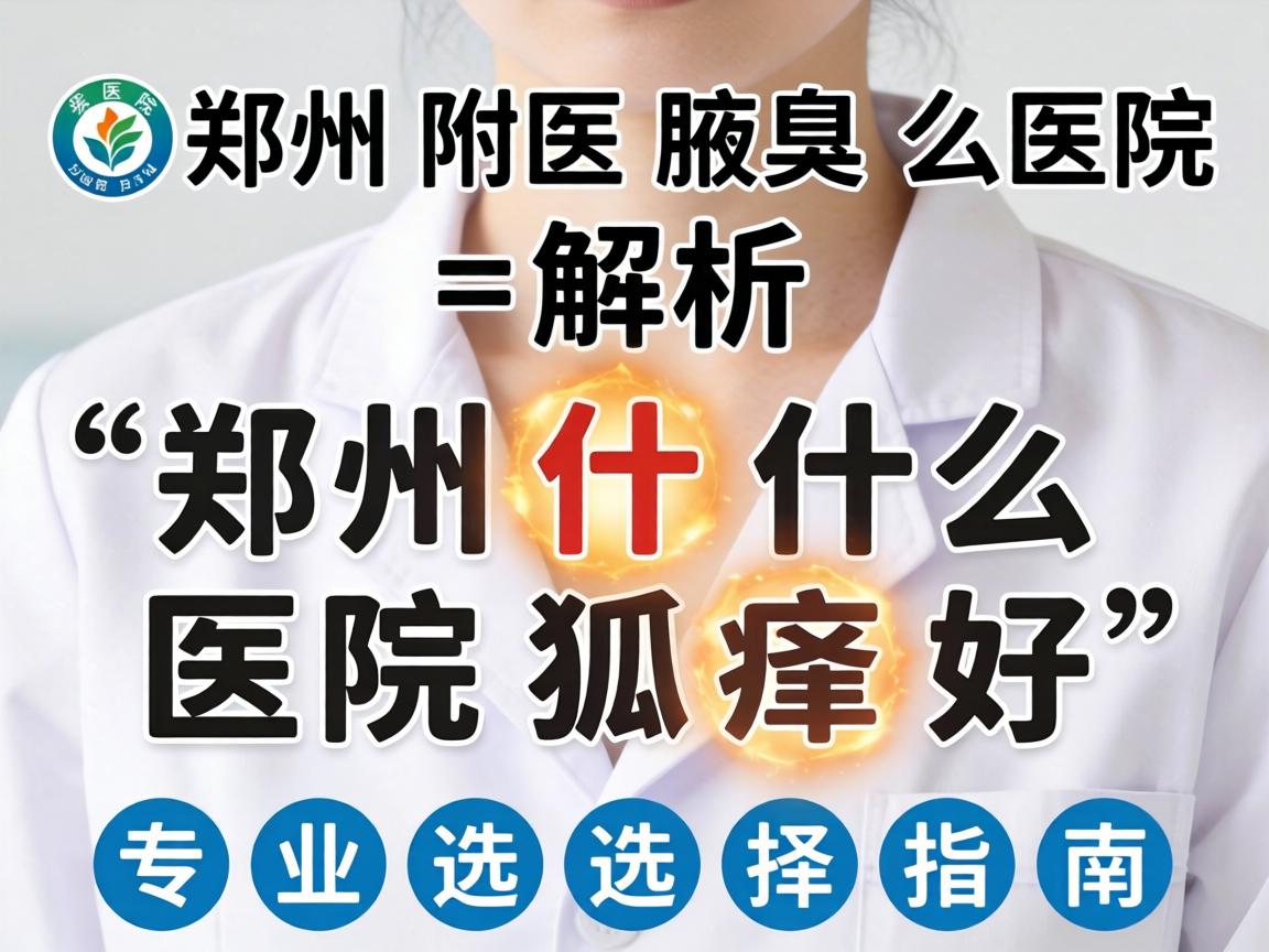 郑州附医腋臭医院解析,郑州什么医院狐臭好,专业选择指南 郑州附医腋臭医院解析,郑州什么医院狐臭好,专业选择指南