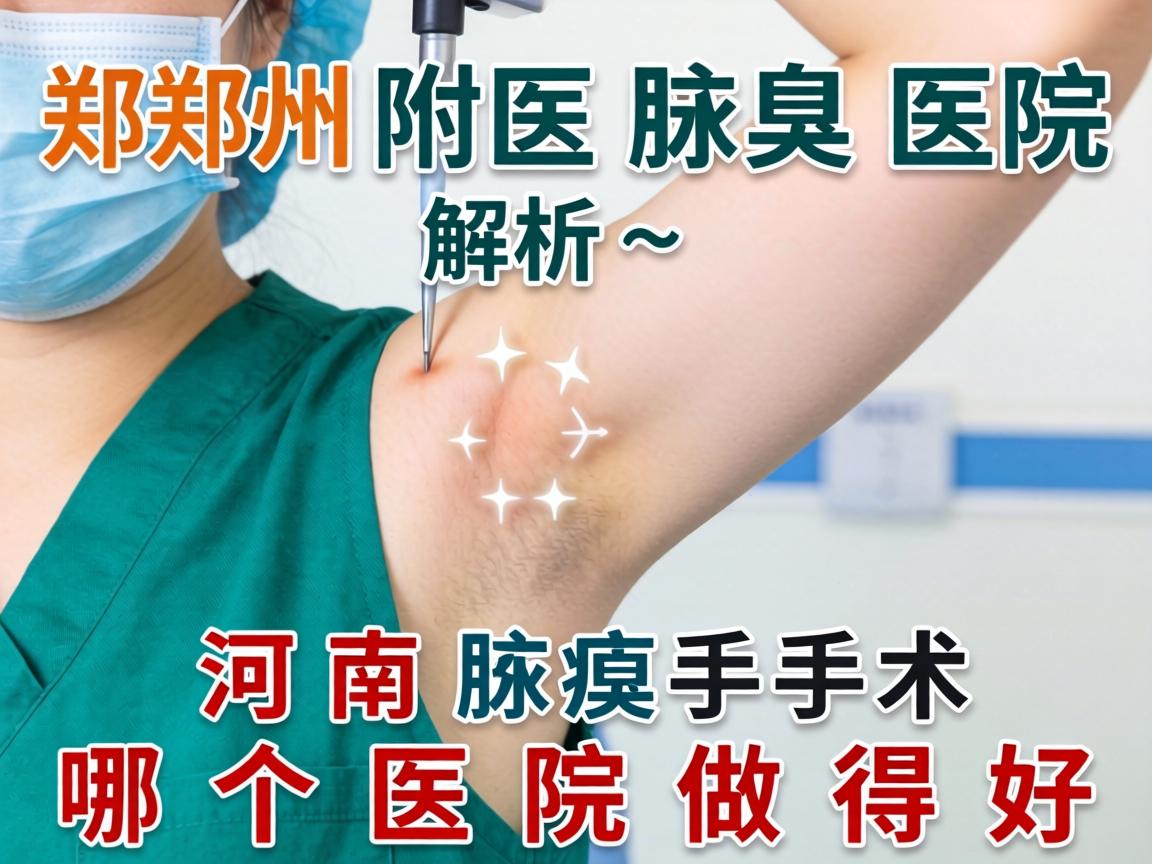 郑州附医腋臭医院解析，河南腋臭手术哪个医院做得好