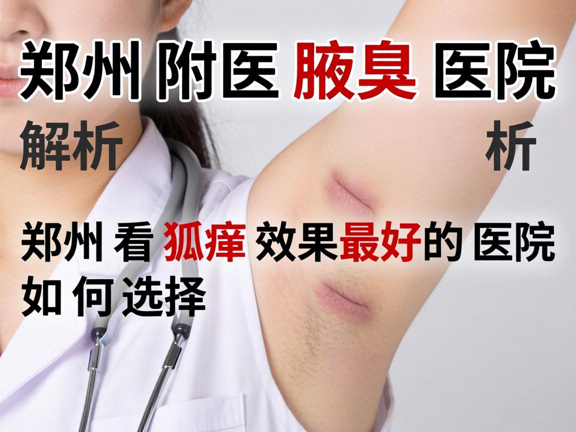 郑州附医腋臭医院解析，郑州看狐臭效果最好的医院如何选择