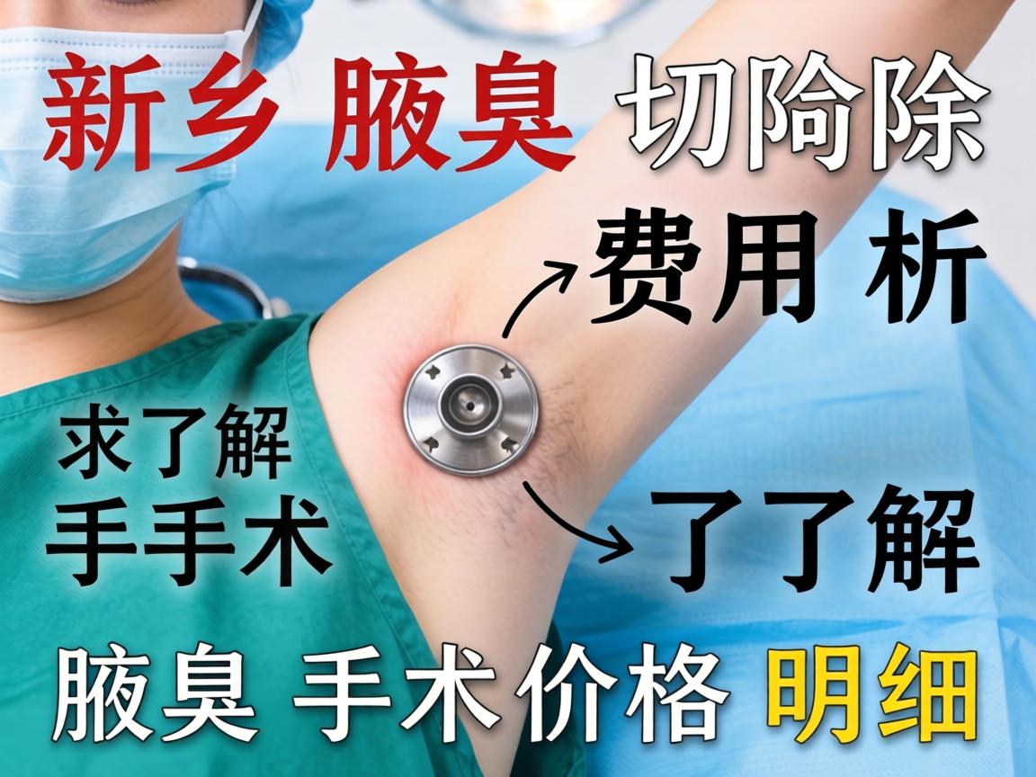 新乡腋臭切除手术费用解析，了解腋臭手术价格明细