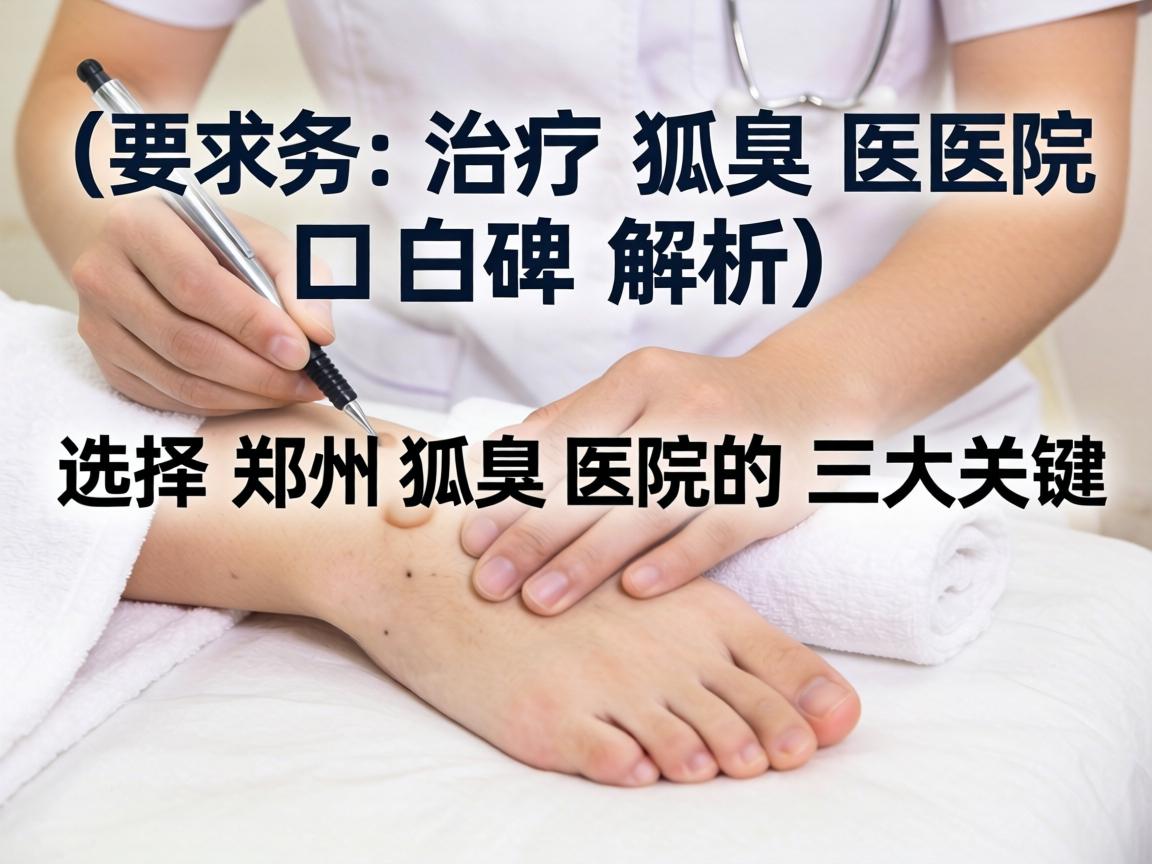 郑州治疗狐臭医院口碑解析，选择郑州狐臭医院的三大关键