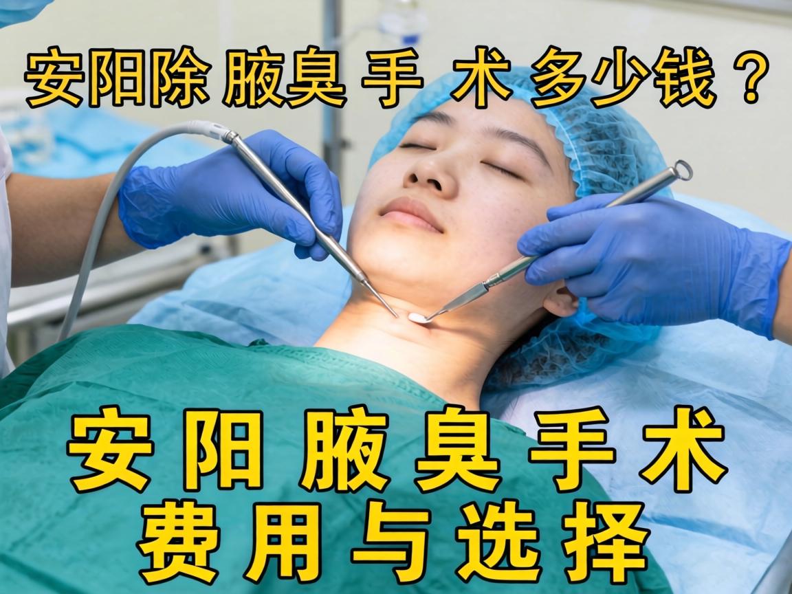 安阳除腋臭手术多少钱？详解安阳腋臭手术费用与选择