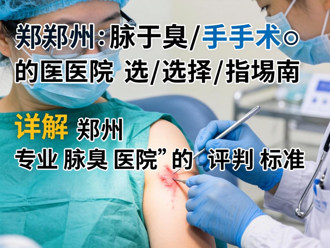 郑州腋臭手术医院选择指南，详解郑州专业腋臭医院的评判标准