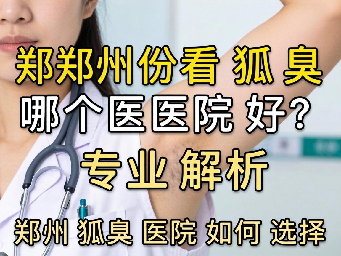 郑州看狐臭哪个医院好？专业解析郑州狐臭医院如何选择