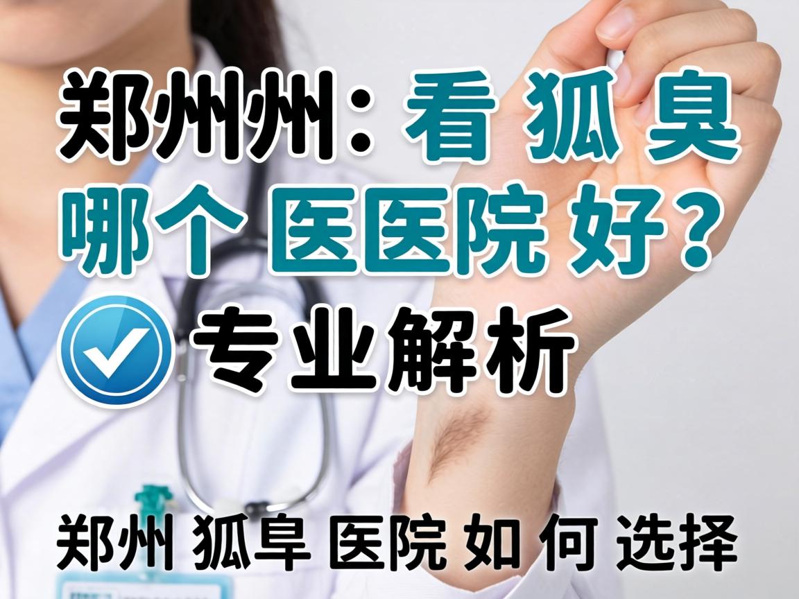 郑州看狐臭哪个医院好？专业解析郑州狐臭医院如何选择
